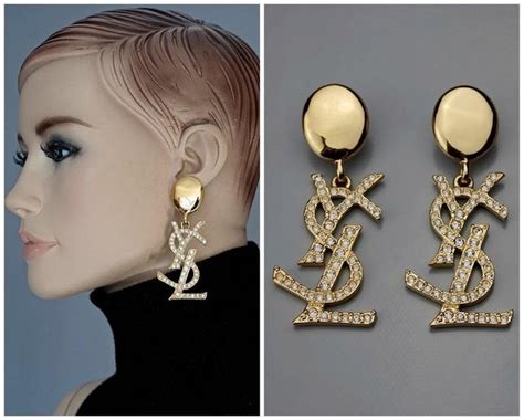 ysl ohrringe|ysl pearl earrings.